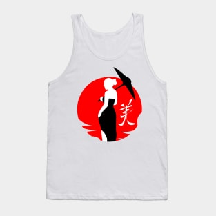 Woman Beauty Japan style Tank Top